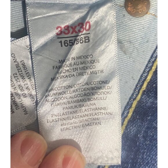 Polo Ralph Lauren Denim Jeans Authentic Dungarees Mens 36x30 Blue Straight Fit C - Picture 6 of 11